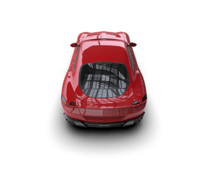 Realistic sport car isolated on background. 3d rendering - illustration png