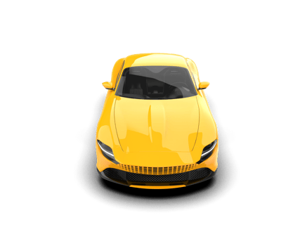 Realistic sport car isolated on background. 3d rendering - illustration png