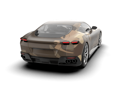 Realistic sport car isolated on background. 3d rendering - illustration png