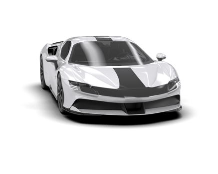 Realistic sport car isolated on background. 3d rendering - illustration png