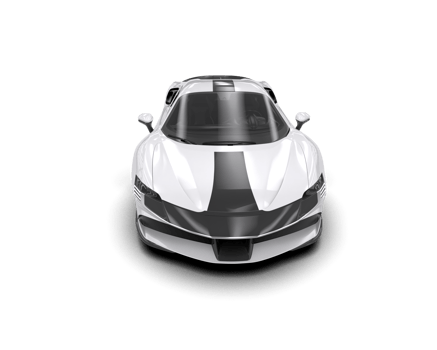 Realistic sport car isolated on background. 3d rendering - illustration png