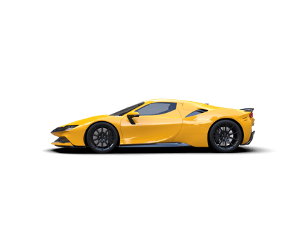 Realistic sport car isolated on background. 3d rendering - illustration png