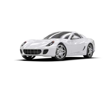 Realistic sport car isolated on background. 3d rendering - illustration png