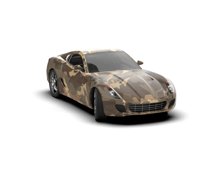 Realistic sport car isolated on background. 3d rendering - illustration png