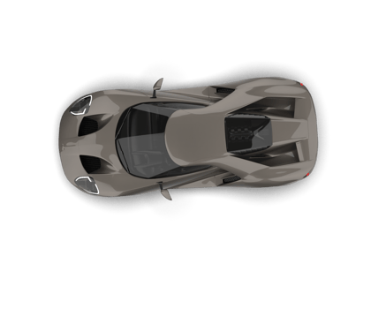 Realistic sport car isolated on background. 3d rendering - illustration png