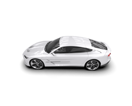 Realistic sport car isolated on background. 3d rendering - illustration png