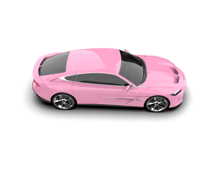 Realistic sport car isolated on background. 3d rendering - illustration png