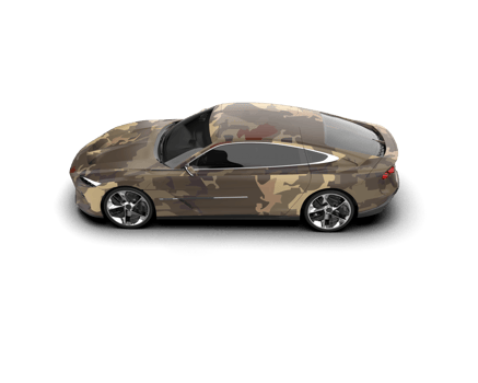 Realistic sport car isolated on background. 3d rendering - illustration png