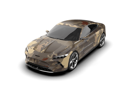 Realistic sport car isolated on background. 3d rendering - illustration png
