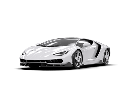 Realistic sport car isolated on background. 3d rendering - illustration png