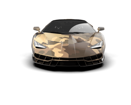 Realistic sport car isolated on background. 3d rendering - illustration png