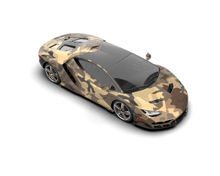 Realistic sport car isolated on background. 3d rendering - illustration png