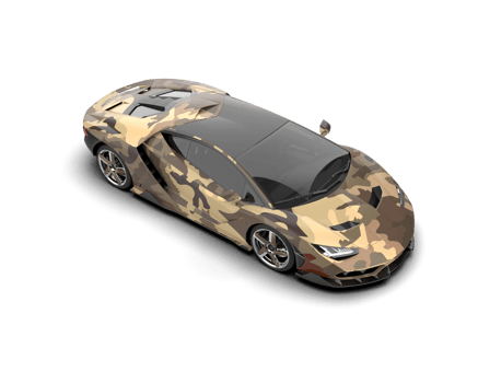 Realistic sport car isolated on background. 3d rendering - illustration png