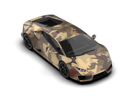 Realistic sport car isolated on background. 3d rendering - illustration png