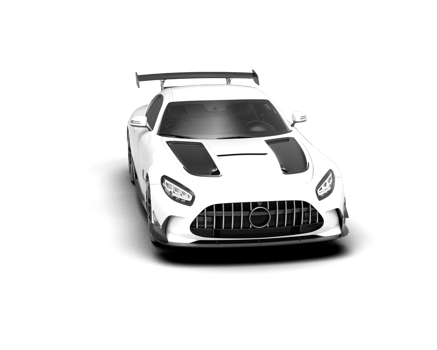 Realistic sport car isolated on background. 3d rendering - illustration png