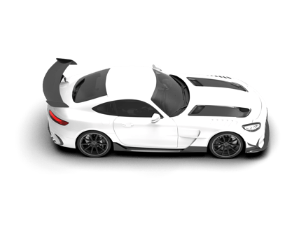 Realistic sport car isolated on background. 3d rendering - illustration png