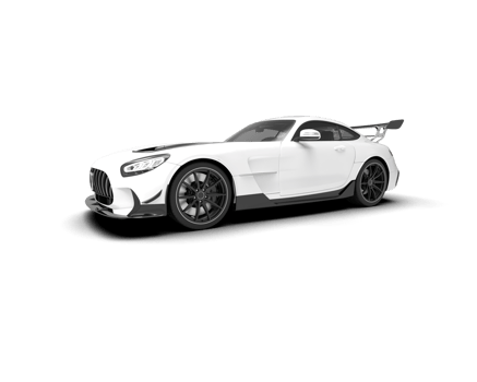 Realistic sport car isolated on background. 3d rendering - illustration png