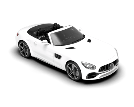 Realistic sport car isolated on background. 3d rendering - illustration png