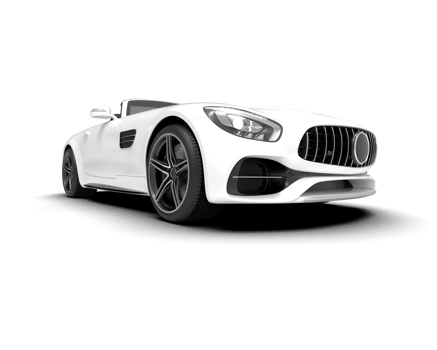 Realistic sport car isolated on background. 3d rendering - illustration png