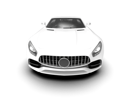Realistic sport car isolated on background. 3d rendering - illustration png
