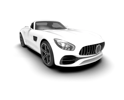 Realistic sport car isolated on background. 3d rendering - illustration png