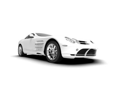 Realistic sport car isolated on background. 3d rendering - illustration png