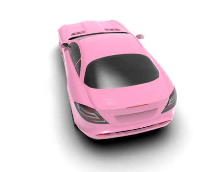 Realistic sport car isolated on background. 3d rendering - illustration png