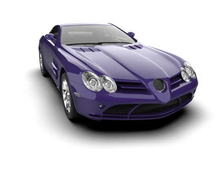 Realistic sport car isolated on background. 3d rendering - illustration png