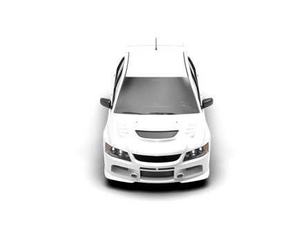 Realistic sport car isolated on background. 3d rendering - illustration png