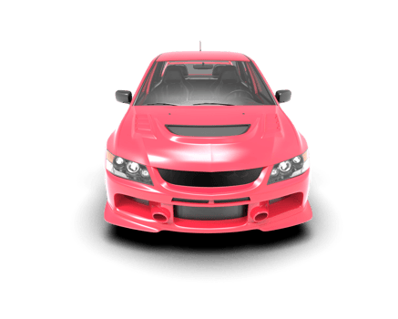 Realistic sport car isolated on background. 3d rendering - illustration png
