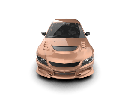Realistic sport car isolated on background. 3d rendering - illustration png