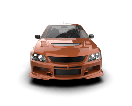 Realistic sport car isolated on background. 3d rendering - illustration png