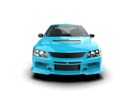 Realistic sport car isolated on background. 3d rendering - illustration png