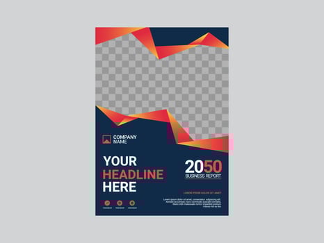 Creative corporate book cover design vector