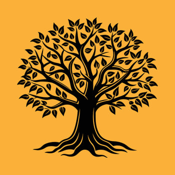 tree of life, Tree with Root, Tree with leaves vector