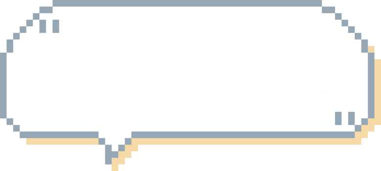 8bit retro game pixel speech bubble balloon with quotation marks, icon sticker memo keyword planner text box banner png