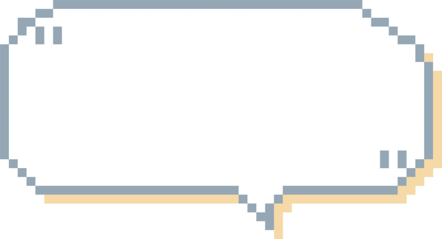 8bit retro game pixel speech bubble balloon with quotation marks, icon sticker memo keyword planner text box banner png