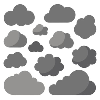 Creative Cloud Designs clouds, clouds, cloud set, cloud icons, cloud shapes. vector
