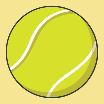 Tennis Ball Illustration, High-Quality Tennis Ball Illustration. vector