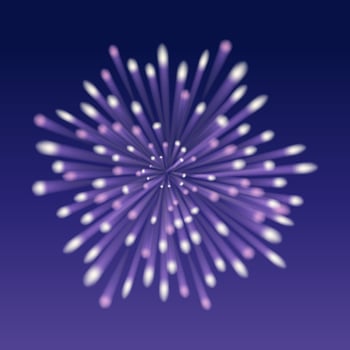 Experience a Spectacular and Vibrant Firework Display in the Night Sky vector