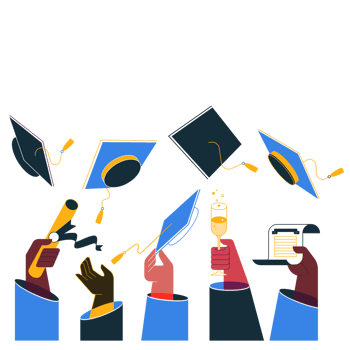 freshgraduate student illustration png