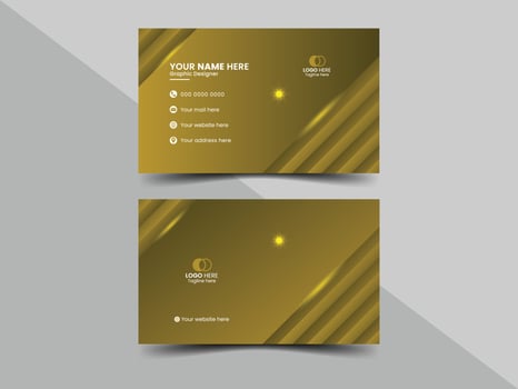 Modern business card design template vector