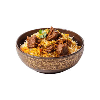 Holiday Treat Delicious Beef Biryani Isolated on a Transparent Background png