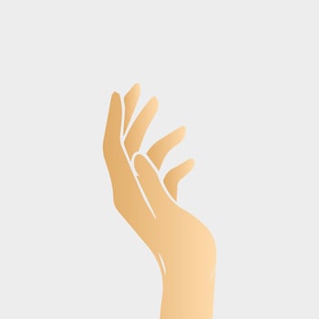 Hands poses. Female hand holding and pointing gestures, fingers, Cartoon human palms and wrist vector