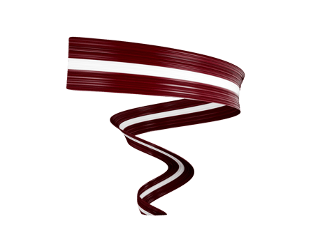 3d Flag Of Latvia 3d Shiny Waving Twisted Ribbon Flag 3d Illustration png