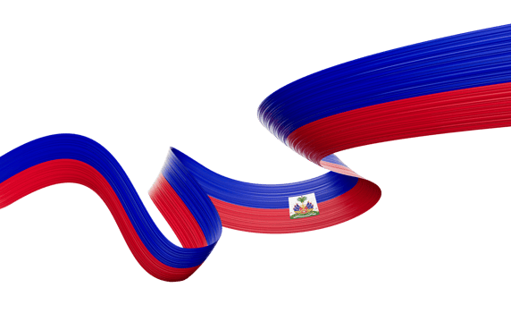 3d Flag Of Haiti 3d Shiny Waving Haiti Ribbon Flag 3d Illustration png
