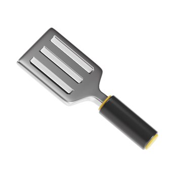 spatula 3d icon, transparent background png