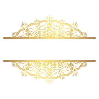 Vintage luxury golden mandala arabesque islamic pattern for wedding invitation vector
