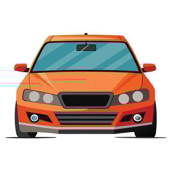Realistic Isolated car vector
