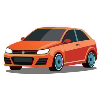 Realistic Isolated car vector